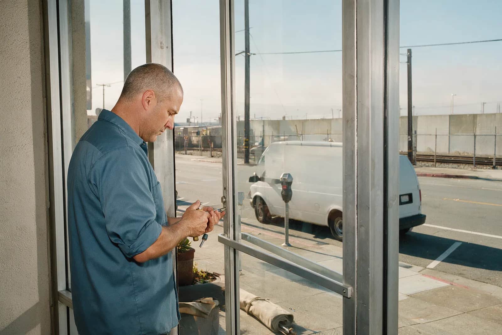 Storefront Door Locks in San Leandro by Estudillo Security