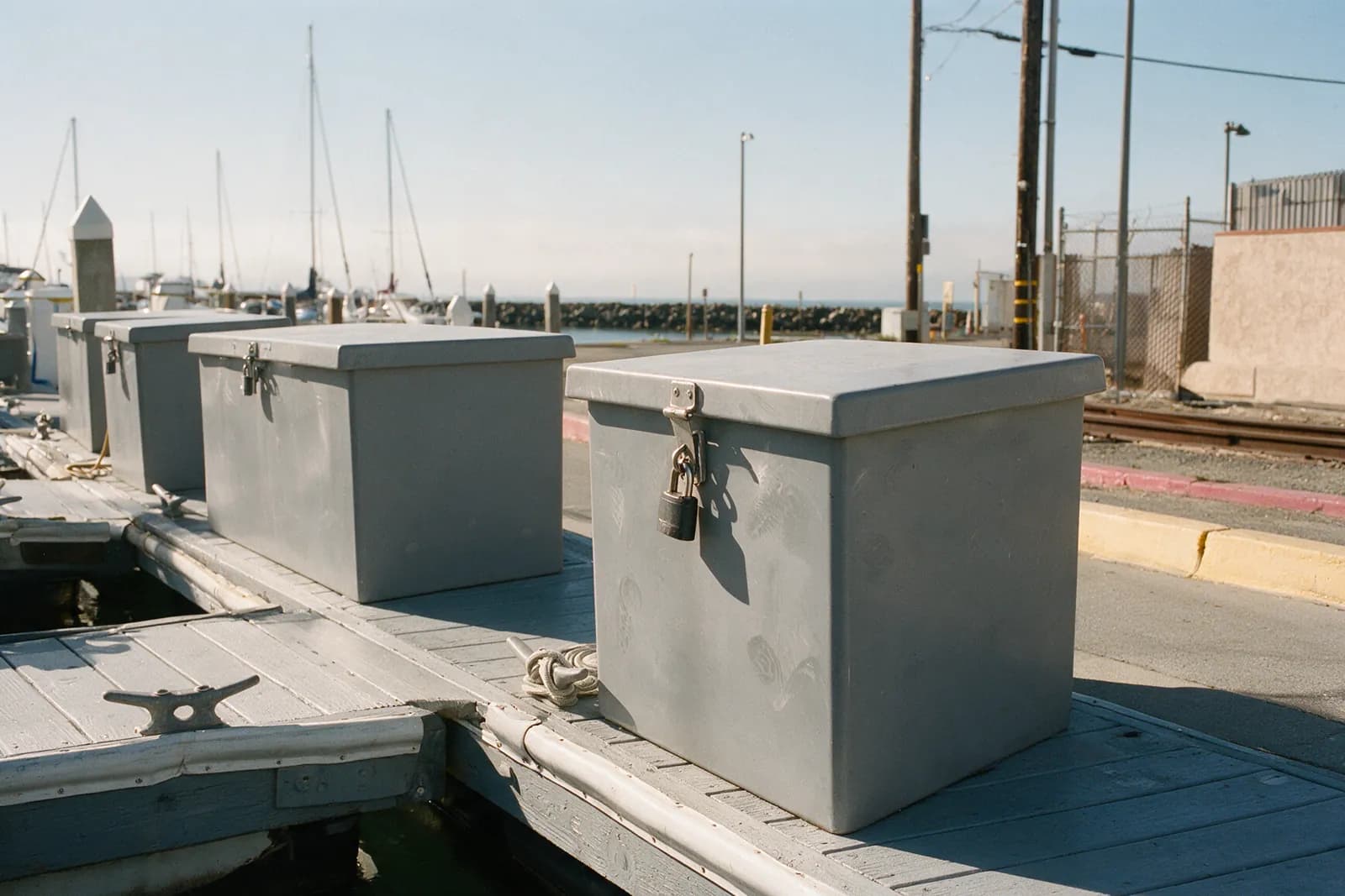 Salt Air, Shrouded Padlocks and Dock Boxes: What Actually Survives at the San Leandro Marina